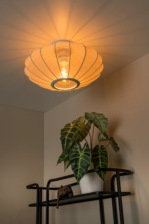 Lucide CORINA - Deckenleuchte - Ø 40 cm - 1xE27 - Beige - Atmosphäre 1